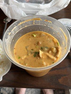 Thai orange curry with chicken