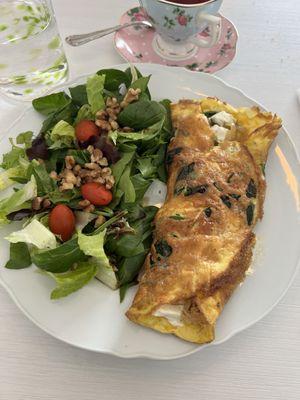 Spinach omelet