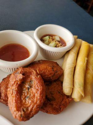 Fish cake and cheeserolls