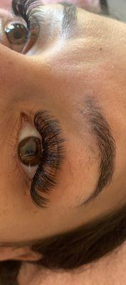 Open eyed volume lash extensions