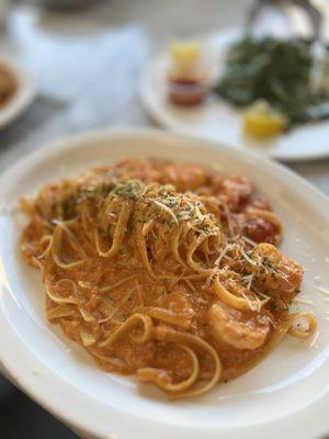 Shrimp rose pasta