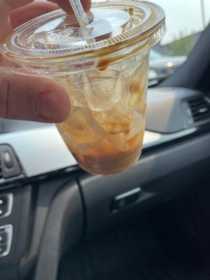 Vietnamese Coffee two sips and all Ice in 8 oz cup, they wouldn't fix it. They know what they're doing. Total rip off.