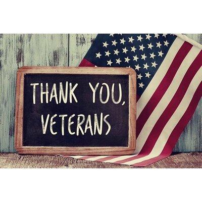 Thank you to all active and military veterans