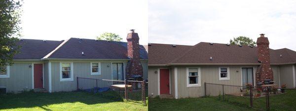 Roof and gutters in Westfield.