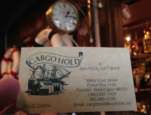 Business Card from Cargo Hold