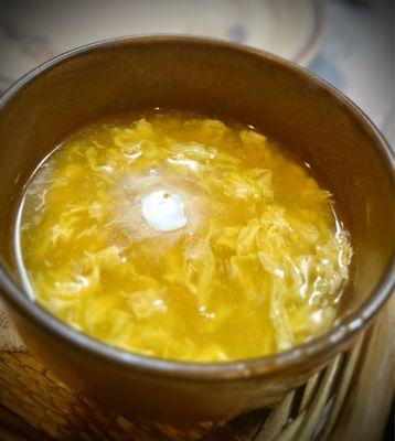 Egg drop soup aka egg flower soup