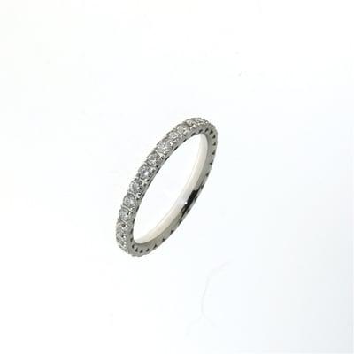 RLD01382 18k White Gold Diamond Ring
 Price: $3995.00
 18k white gold diamond .71 carat weight (total) eternity band