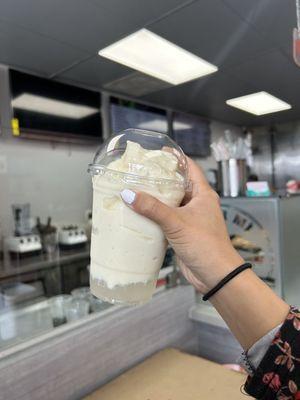 Durian Smoothie w boba ($5) - very good boba/smoothie taste even tho they use frozen durian