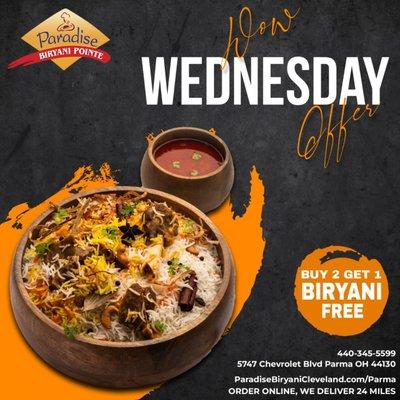 Buy2Get1 Biryani Free
ParadiseBiryaniCleveland.com/parma