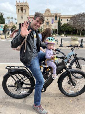 Austin & Emelia enjoying the Cafe Cruiser to its fullest.