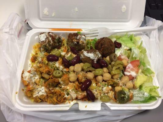 Chicken & falafel combo