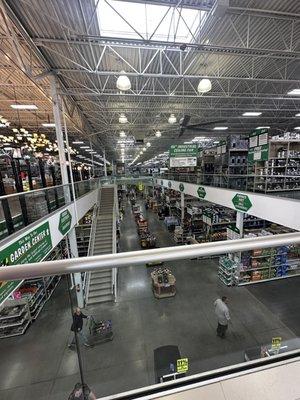 View of first floor from second floor