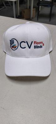 Embroidered hat for sour friends at CV Floors.