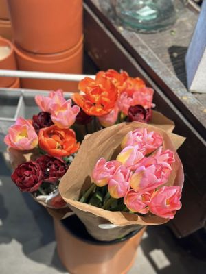 Fresh bouquets from local florists