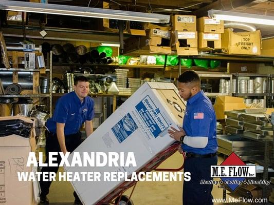 Alexandria water heater replacement