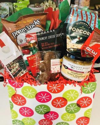 Santa Nibbles $65 all baskets customized so contents might vary