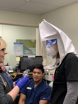 Practicing Qualitative Fit Testing with N95 Masks