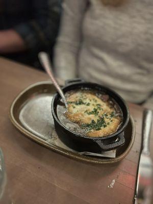 French onion soup, very good.