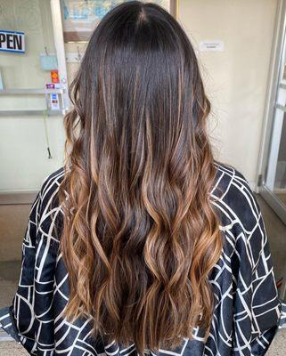 beach wave balayage