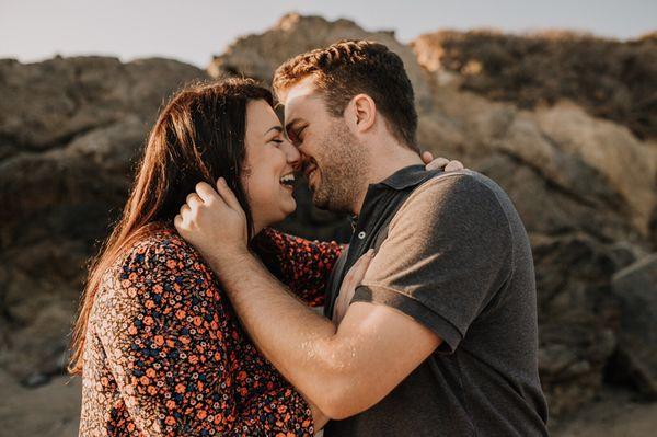 Engagement photos in Malibu