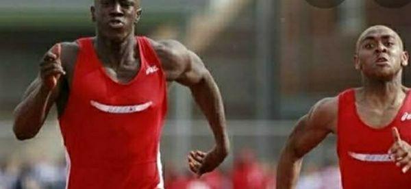 Aeric and Princeton in the High School Division I State Track and Field Championships in the 100 meters.