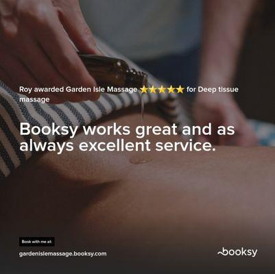 Relaxation or Pain Relief with Deep Tissue or Swedish Massage by Nate  gardenislemassage.booksy.com