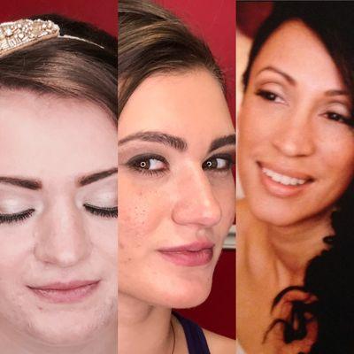 A wedding makeup application.