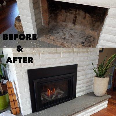 Cold, empty masonry fireplace?  Visit FPP to see some options in-person to spruce it up!