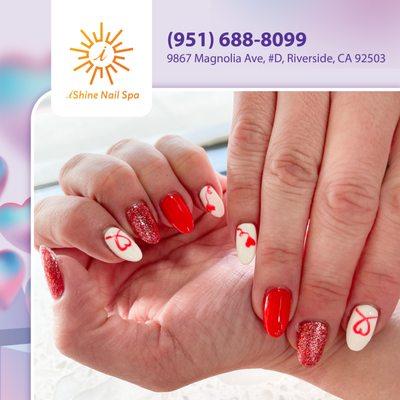 Romance your nails for Valentine's Day with the help of     . Spoil yourself with a special sweetheart manicure