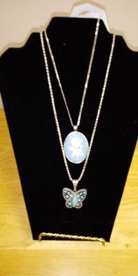 Rose Cameo & Butterfly necklace Beyond Beauty