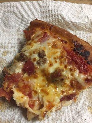 Bacon, sausage, ham, pepperoni and great tasting cheese