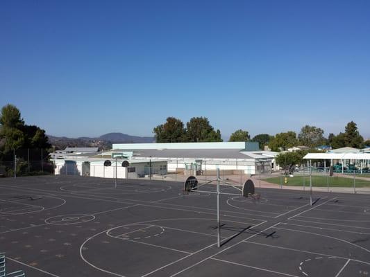 Another view of the school from the field