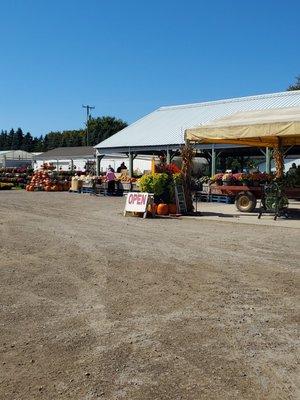 Lots of parking areas at Northern Farm Market in Romeo.  9/21/2024