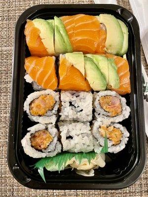 Phoenix roll and spicy yellowtail roll