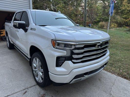 Nick did a great job on my 2024 High Country.  The ceramic coating brought out The Pearl Coat. Thank you Nick