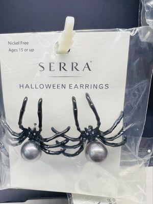 Cute earrings for Halloween.