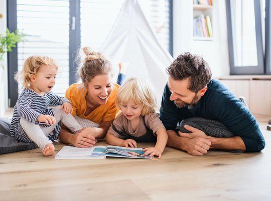 A young family with their child.