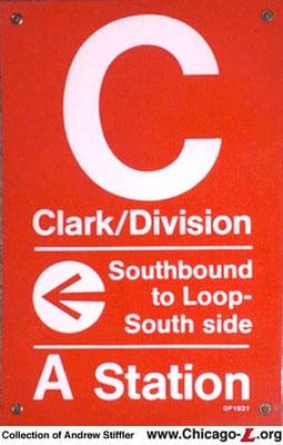 Source: http://www.chicago-l.org/stations/clark-division.html