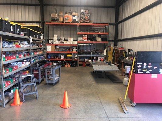 Equipment Repair Station for  Power Trim Products  At 750 WORK ST in with Hydro Turf irrigation supply. come by an see us..