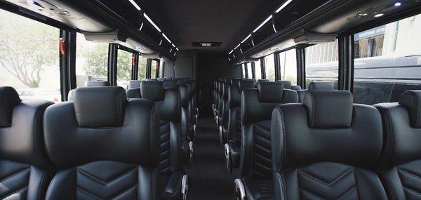 31 passenger mini charter bus available for 6-8 hour bookings.