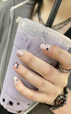 Taro boba tea