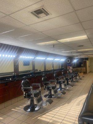 Barbershop work area