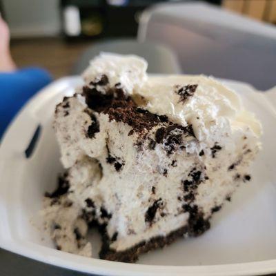 Oreo cookie pie is just cool whip with oreo crumbles mixed in.