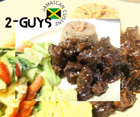 This deeply flavoured oxtail dish starts with the oxtail intensely marinated in a variety of Jamaican spices then braised down in the tastie