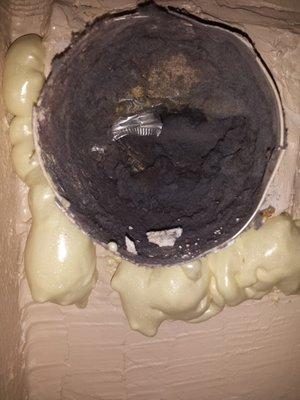 Davenport Exclusive! Dryer vents!    Insulation foam is complimentary, so is the silver duct that's blocking half of the vent!