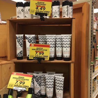 Haggen has a wonderful selection of natural, fair trade, and local body care products!