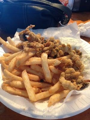 Fried clam bellies.