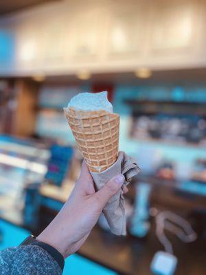 Hill Country Honey and Vanilla Bean with Waffle Cone