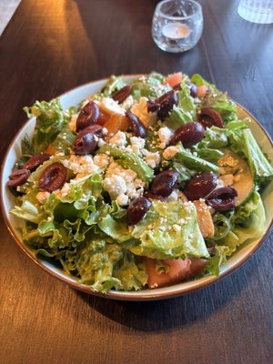 Freshly prepared Greek Salad