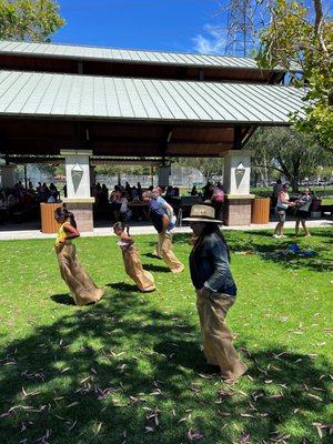 Kids competing for prizes at our Annual REALTOR® Appreciation Picnic.